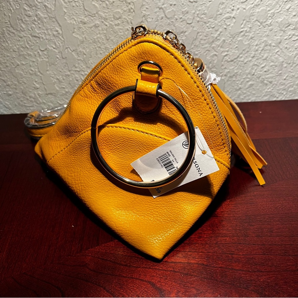 Yellow Tassel Women's Crossbody bag - Picture 2 of 7